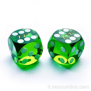 Bescon Dice Professional Precision Dice Round Corner 5/8 &quot;(16 mm) con numero di serie casuale, dadi tagli di precisione 16 mm